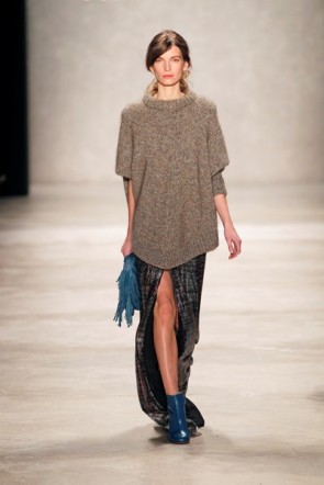 Dorothee Schumacher lässig zur MB Fashion Week im Januar 2012